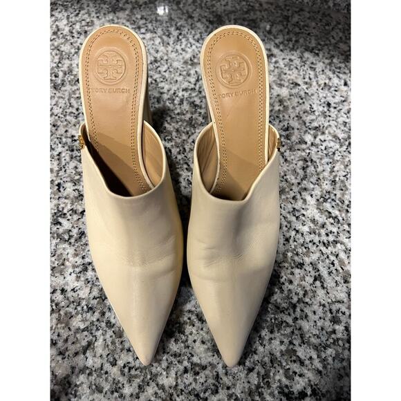 Tory Burch Cream Heels - Picture 5 of 8